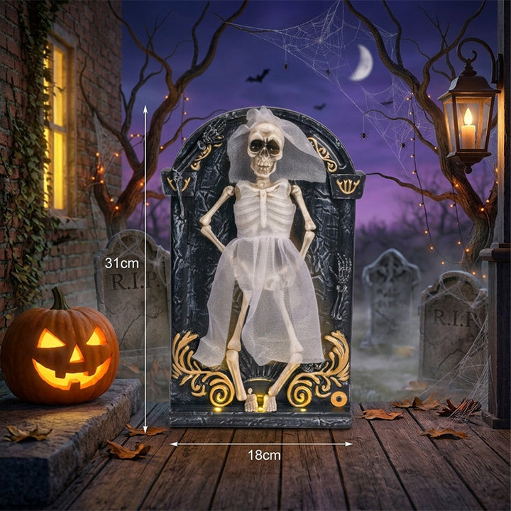 Decorative Skeleton Bride Figurine Bowlift