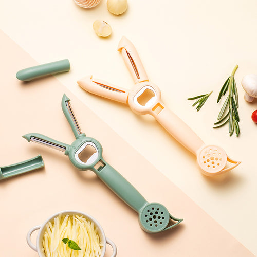 Multifunctional vegetable and fruit cutter with safety mechanism Bowlift