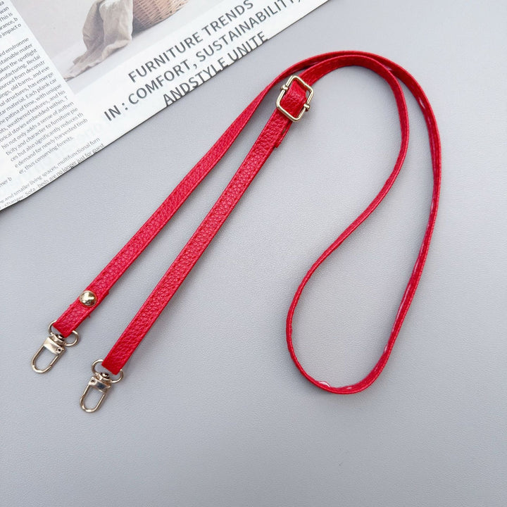 Adjustable Faux Leather Crossbody Strap Bowlift