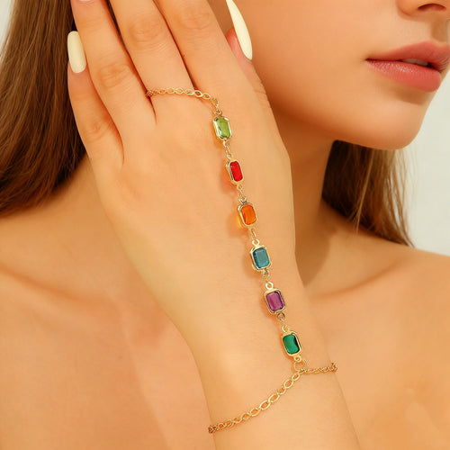Colorful Gemstone Charm Bracelet Bowlift