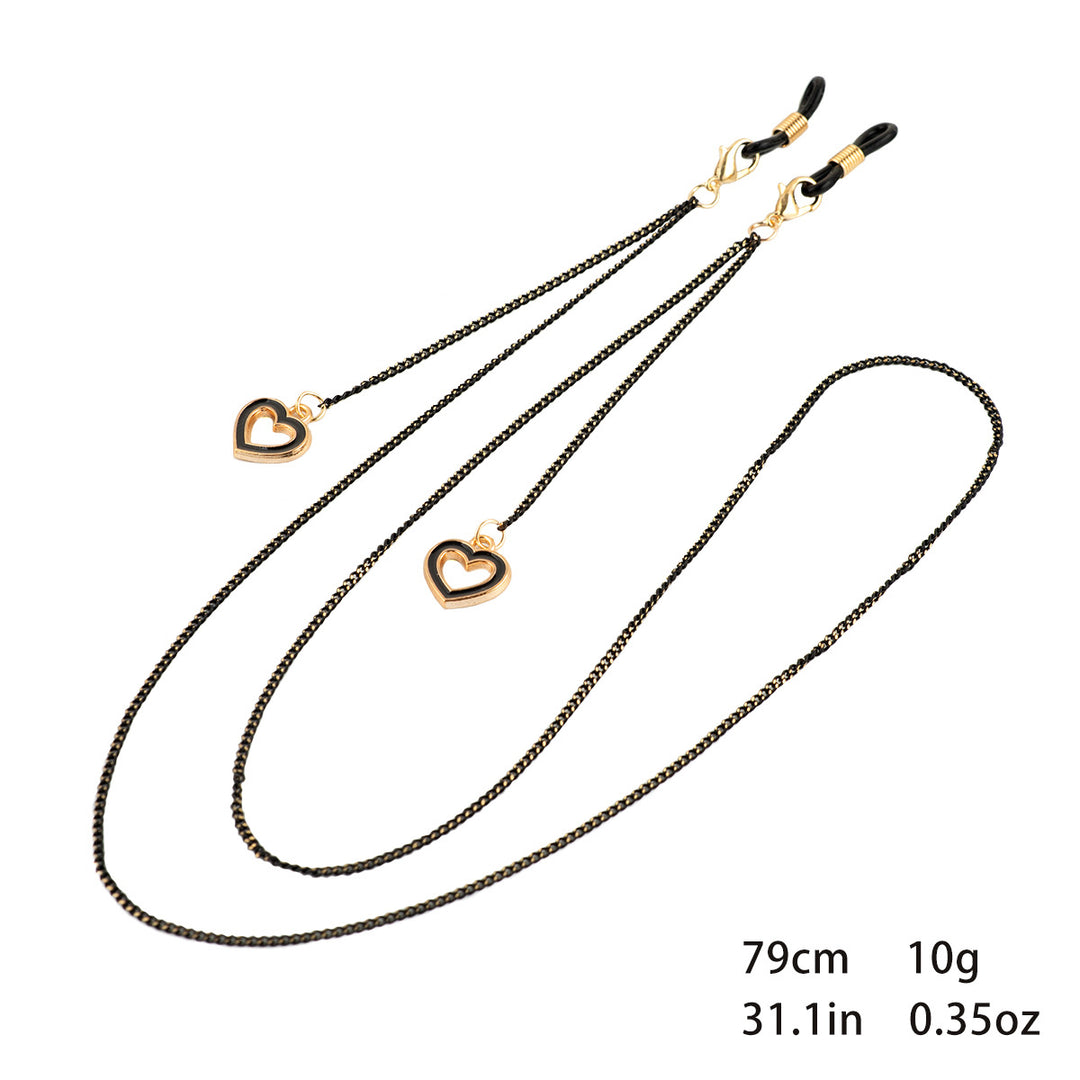 Heart Charm Eyewear Chain Bowlift