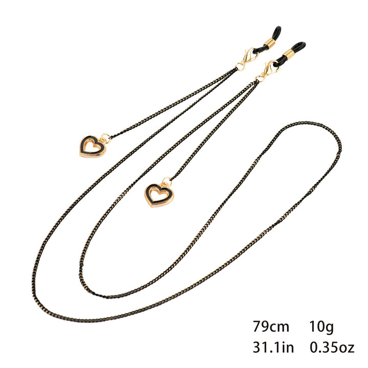 Heart Charm Eyewear Chain Bowlift