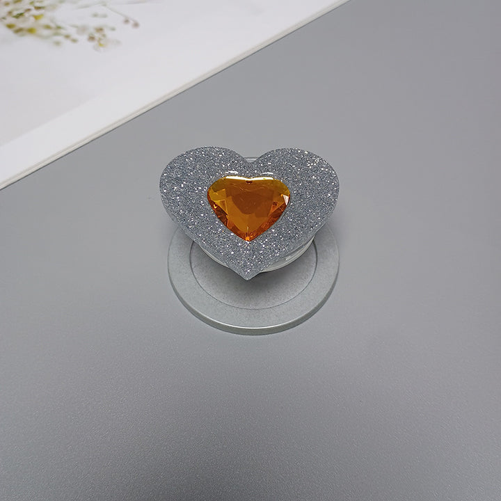 Decorative Heart-Shaped Phone Grip Bowlift