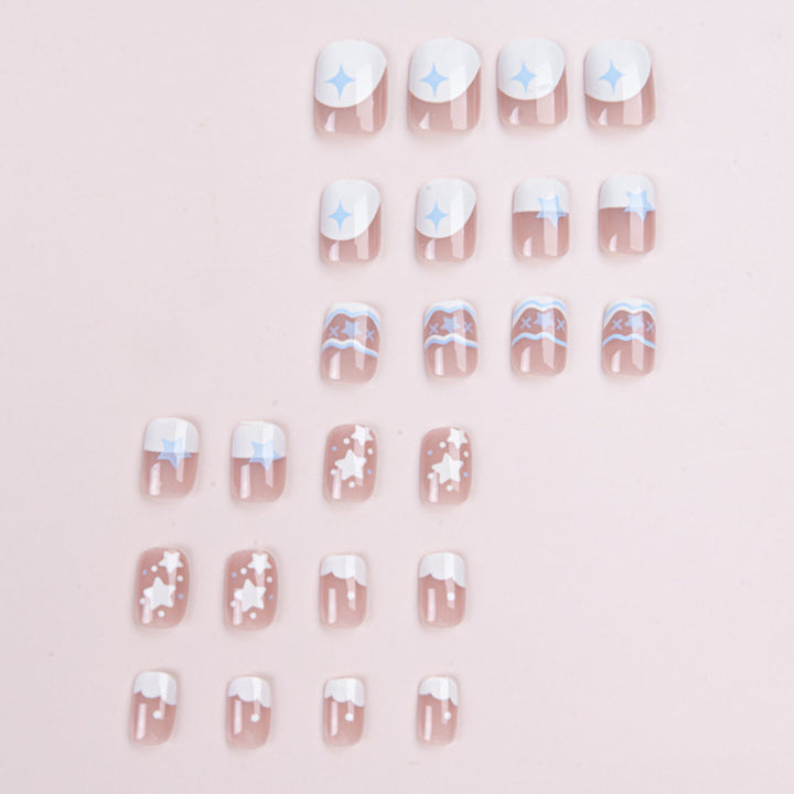 Creative Star-Themed Press-On Nails