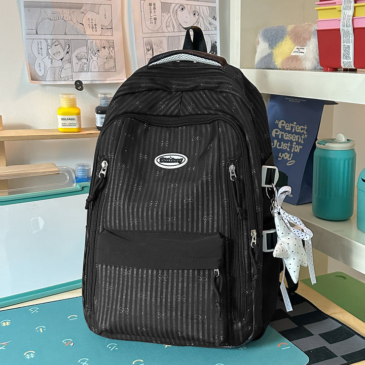 Stylish Striped Backpack Bowlift