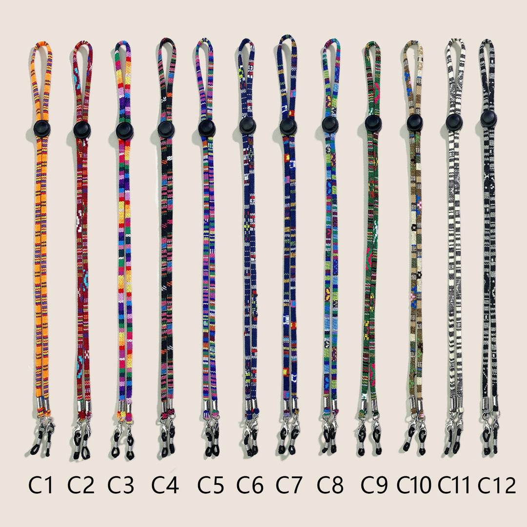 Decorative Patterned Eyewear Retention Strap Bowlift