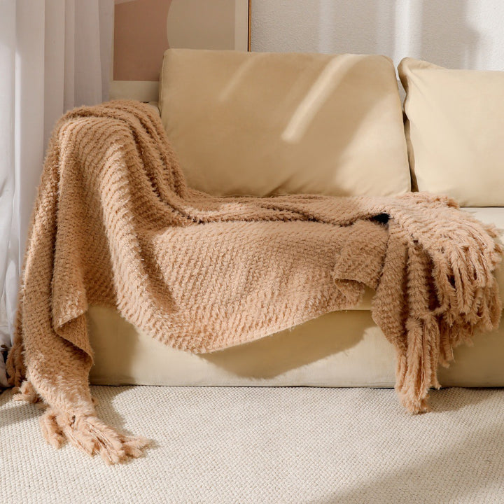 Soft Textured Throw Blanket Bowlift