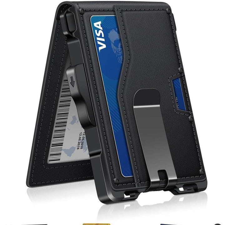 Ultra-Slim RFID-Blocking Cardholder Wallet Bowlift