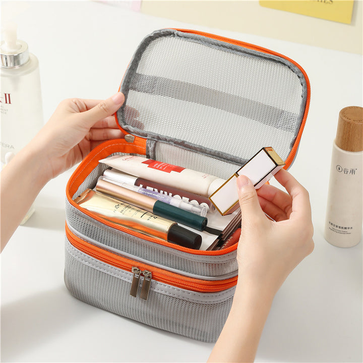 Dual Compartment Makeup Organizer Case Bowlift