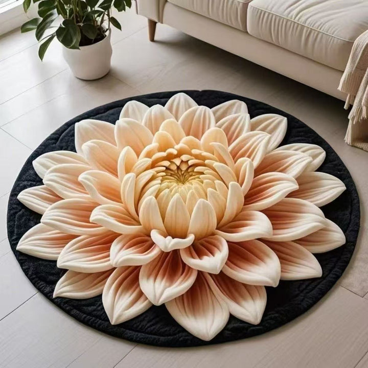 Plush Sunflower Decorative Area Rug Bowlift