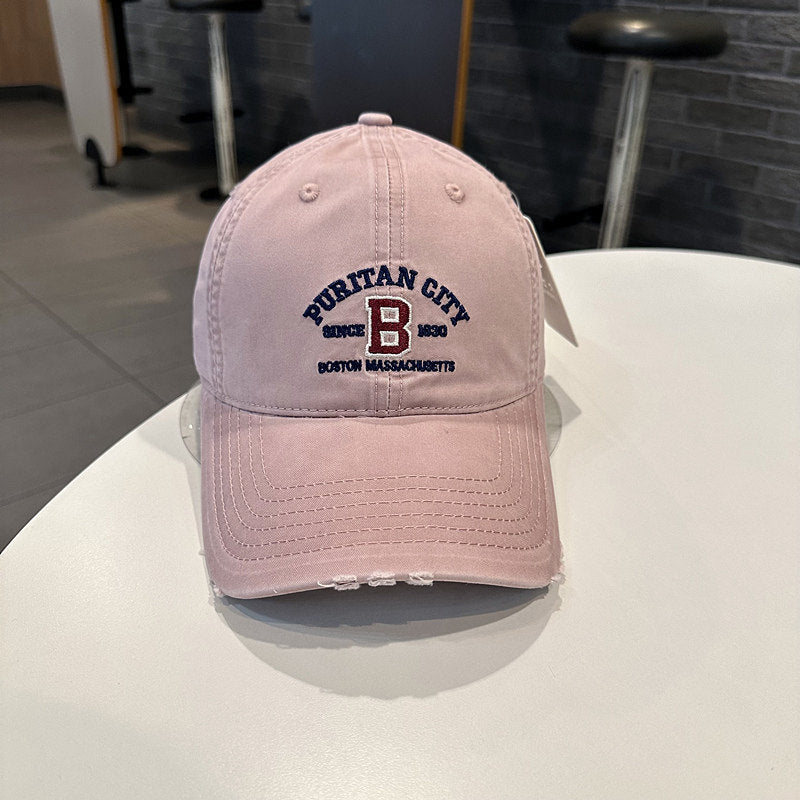 Men's Vintage-Inspired Embroidered Baseball Cap Bowlift