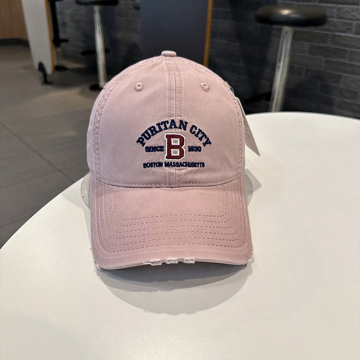 Men's Vintage-Inspired Embroidered Baseball Cap Bowlift
