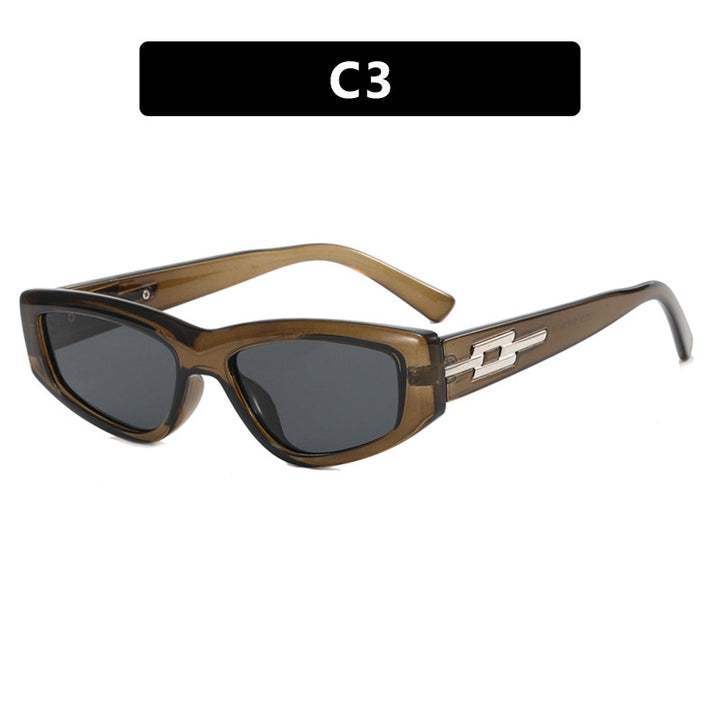 Women's stylish Cat-Eye sunglasses with transparent frame and cool lenses Bowlift