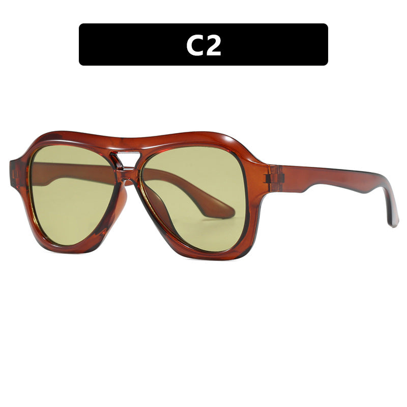 Ladies fashionable sunglasses in innovative design with wide frame Bowlift