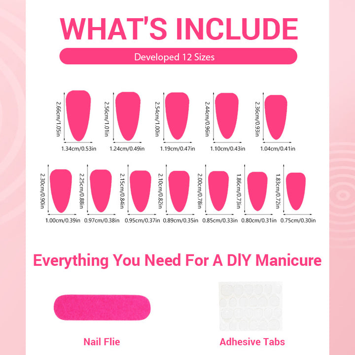 Artistic Lightning-Pattern Press-On Nails