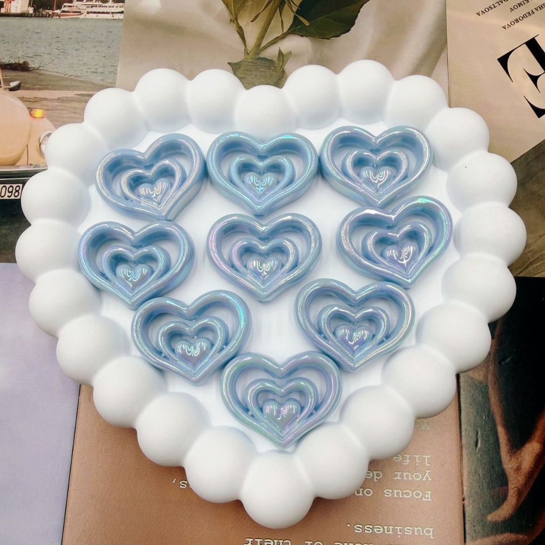 Decorative Heart-Shaped Resin Candle Holder Bowlift
