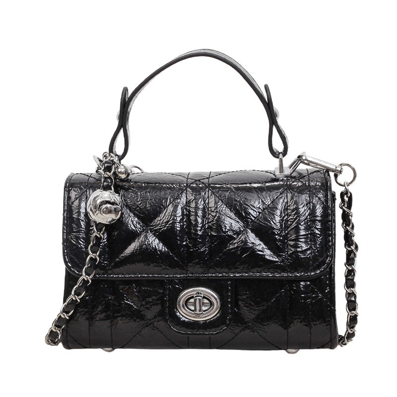 Quilted Faux Leather Crossbody Bag Bowlift