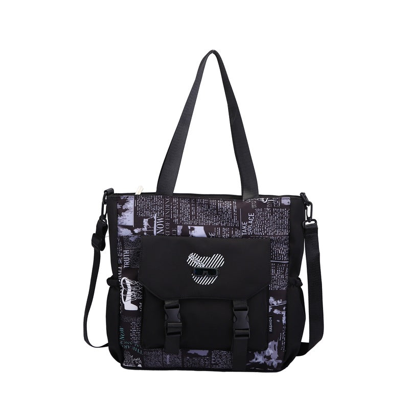 Modern Canvas Shoulder Bag Bowlift