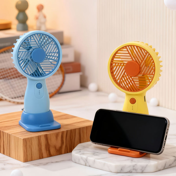 Women's portable USB hand fan with swivel head and variable speed control Bowlift
