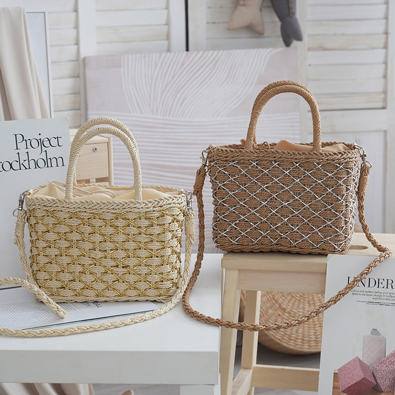 Stylish Rattan Handbag Bowlift