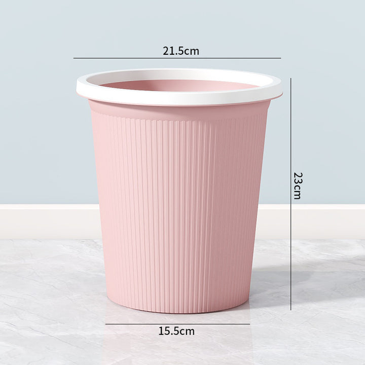 Ladies elegant and practical waste bin with ribbed surface Bowlift