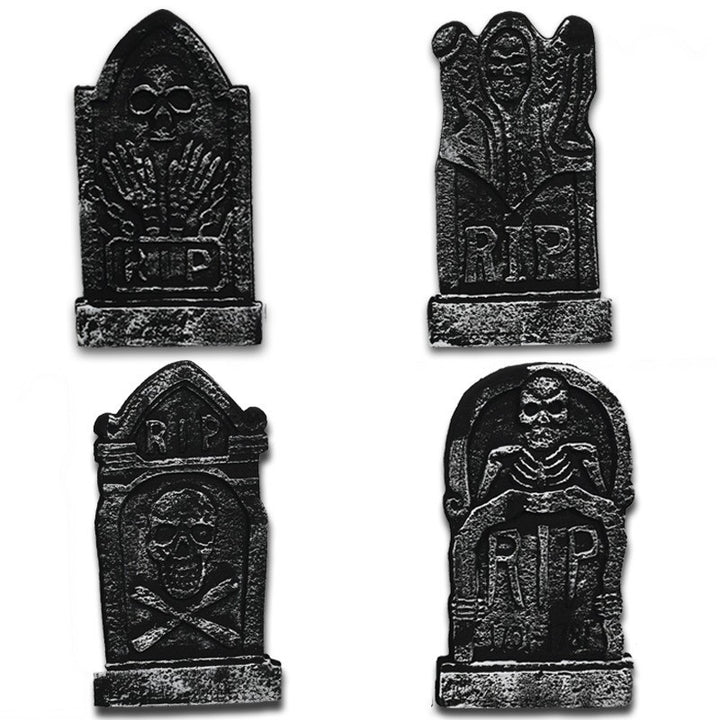 Decorative Tombstone Grave Marker Set Bowlift