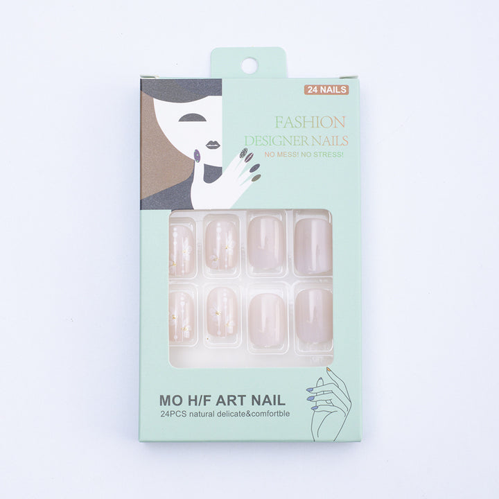 Delicate artificial nails with floral details Bowlift