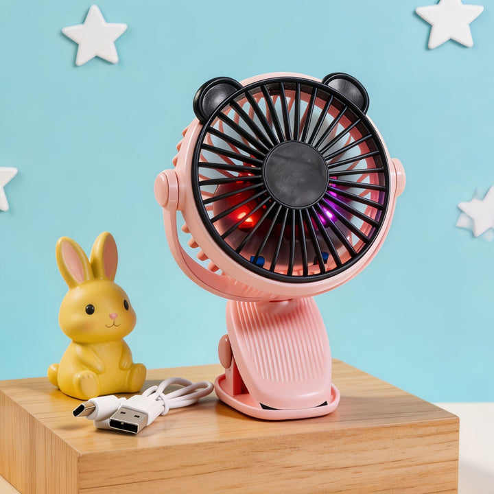 Ladies Portable Table Fan with Cute Design and USB Connection Bowlift