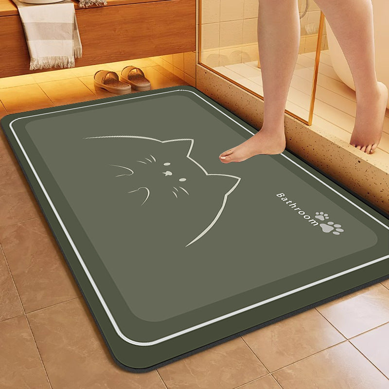 Cat-Themed Bath Mat Bowlift