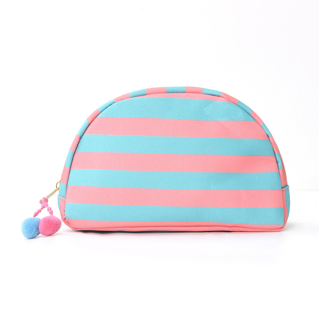 Cosmetic organizer with stylish striped pattern Bowlift