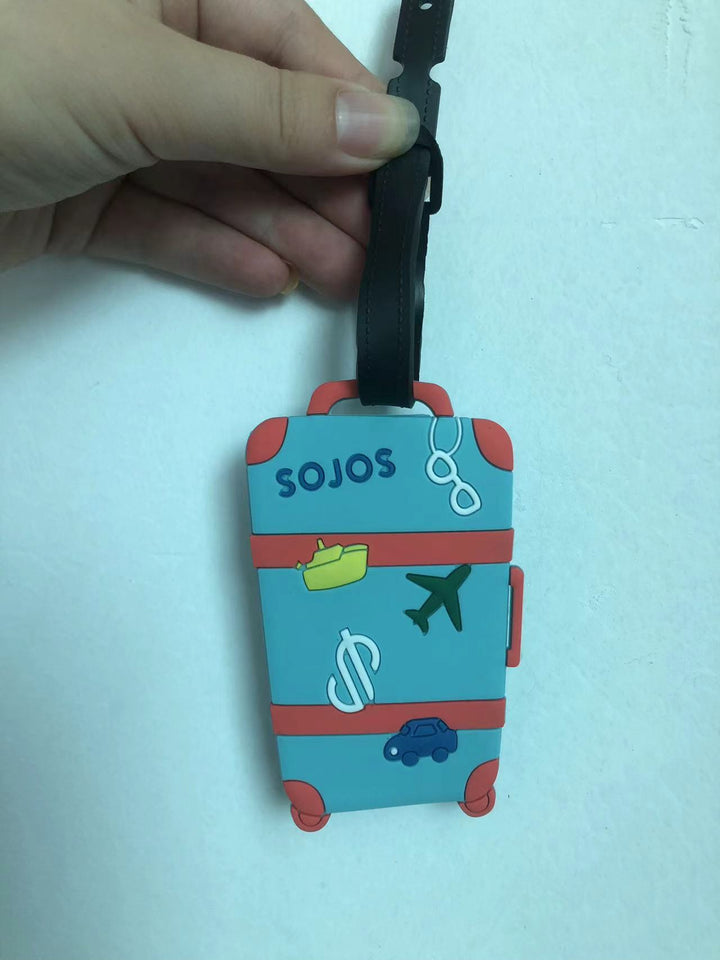 Unisex Luggage Tag in Modern Suitcase Design Bowlift
