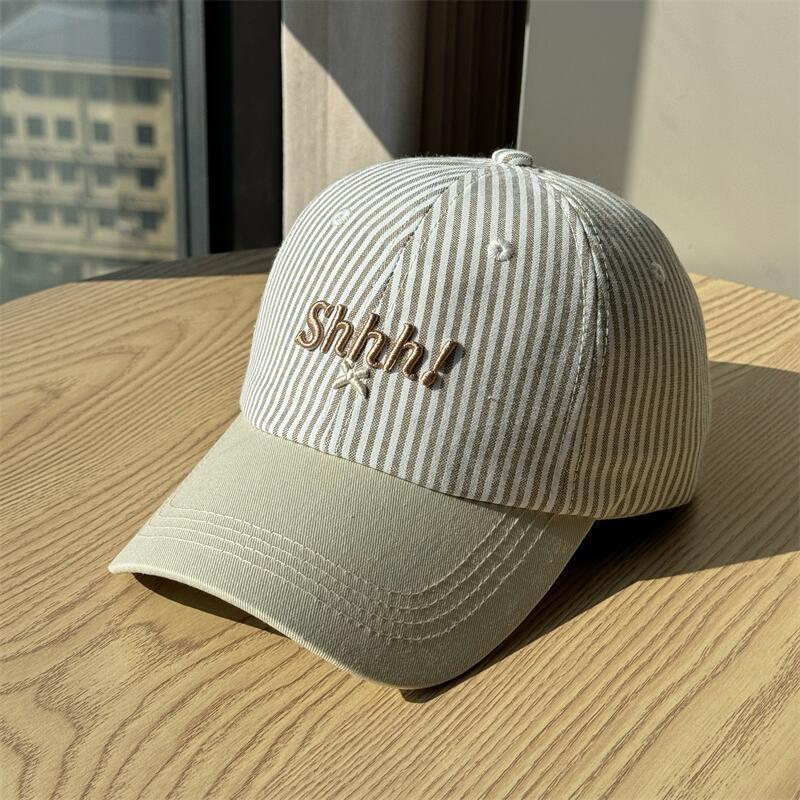 Women's Casual Striped Graphic Cap Bowlift