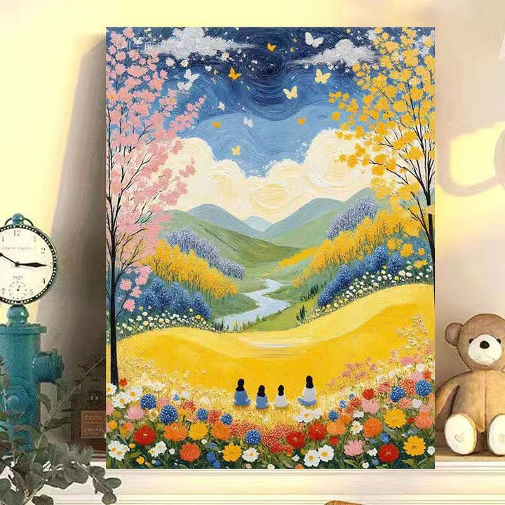 Scenic Autumn Landscape Canvas Art Print Bowlift