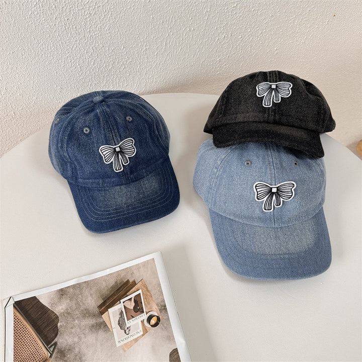 Women's Casual Denim Baseball Cap Bowlift