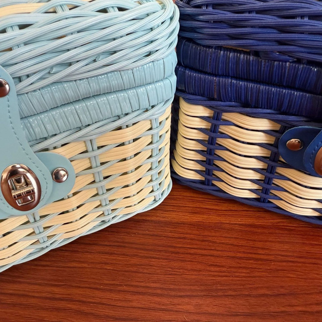 Women's Storage Basket with a Secure Closure