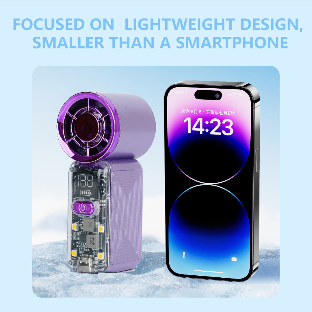 Smart USB Rechargeable Desk Fan Bowlift