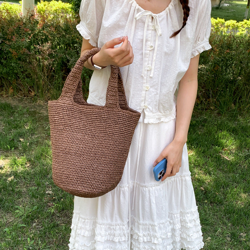 Handmade straw bag Bowlift