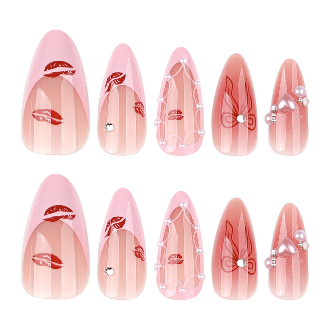 Creative and glamorous art nails Bowlift