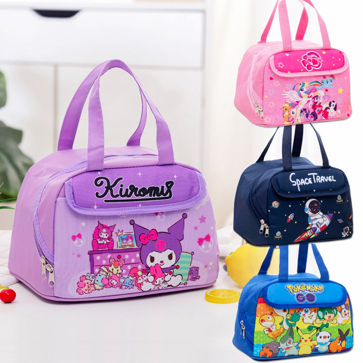 Cartoon-Themed Insulated Lunch Bag Bowlift
