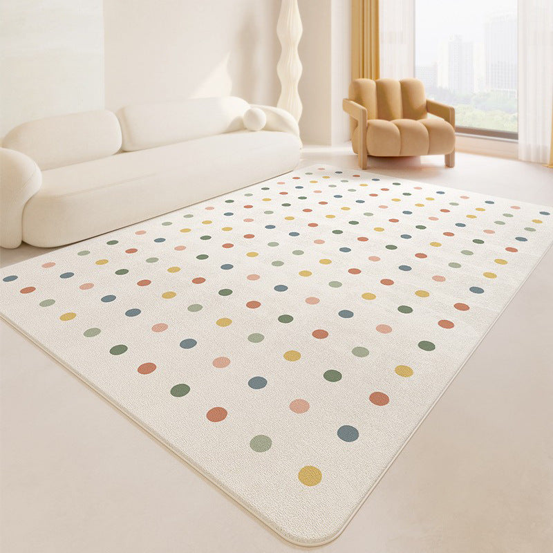 Round Rainbow-Themed Area Rug Bowlift