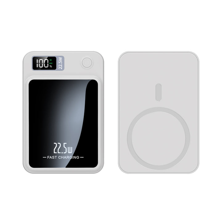 Portable fast-charge power bank with LED display and wireless charging function Bowlift