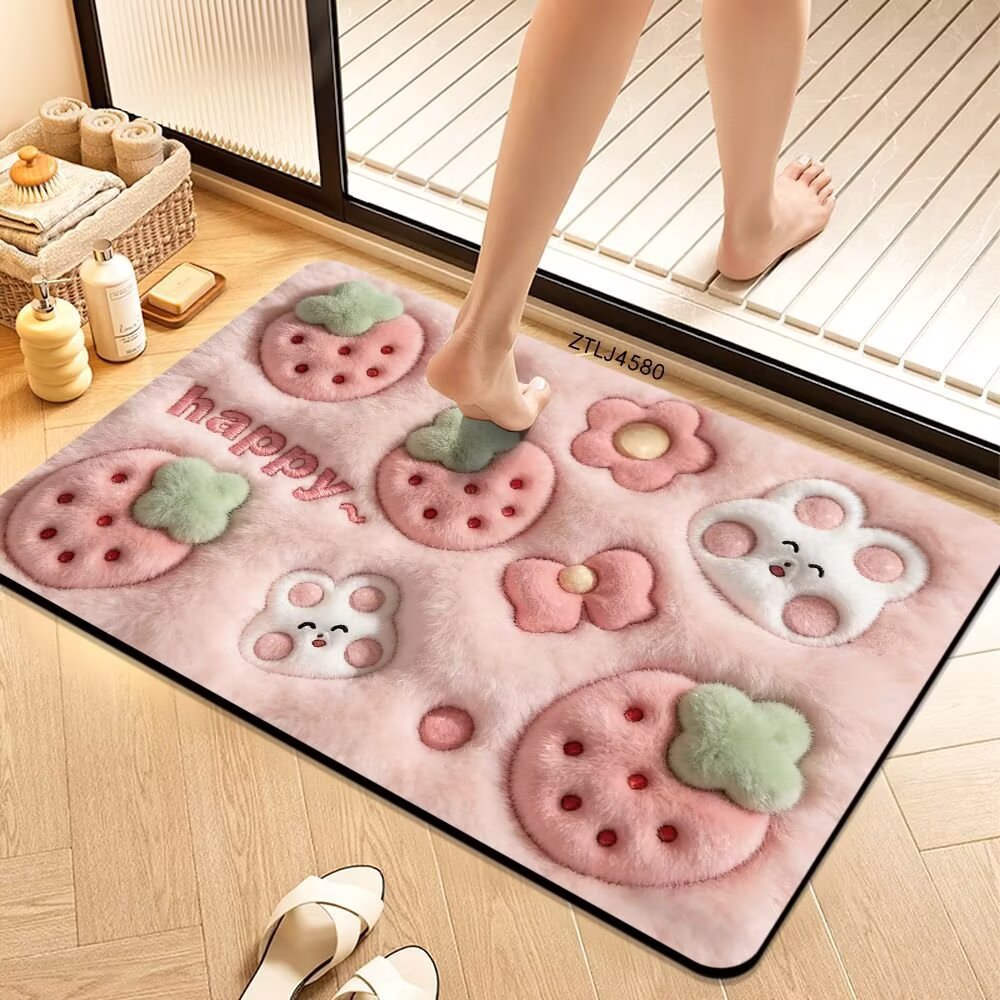 Plush Money-Themed Bath Mat Bowlift