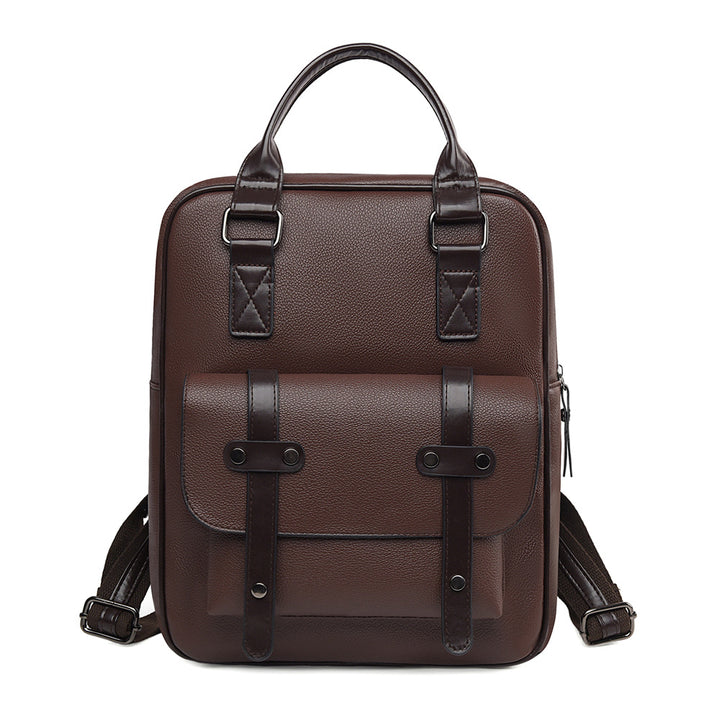 Structured Leather Backpack Bowlift