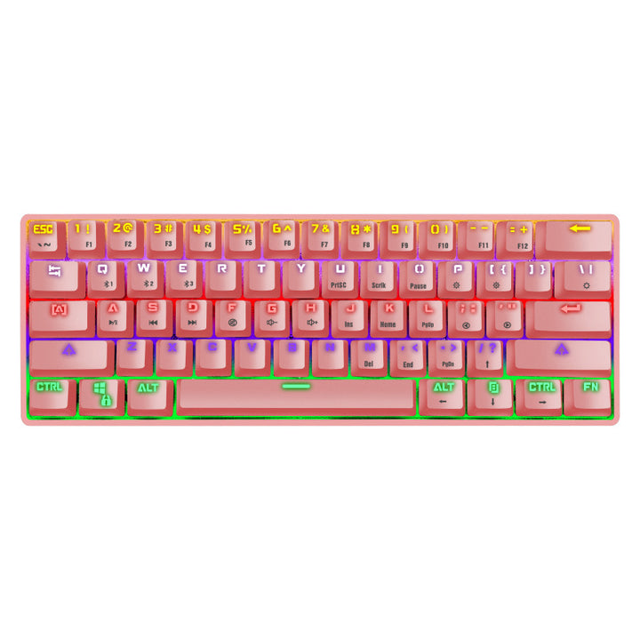 Compact Mechanical Gaming Keyboard with Backlit Keys Bowlift