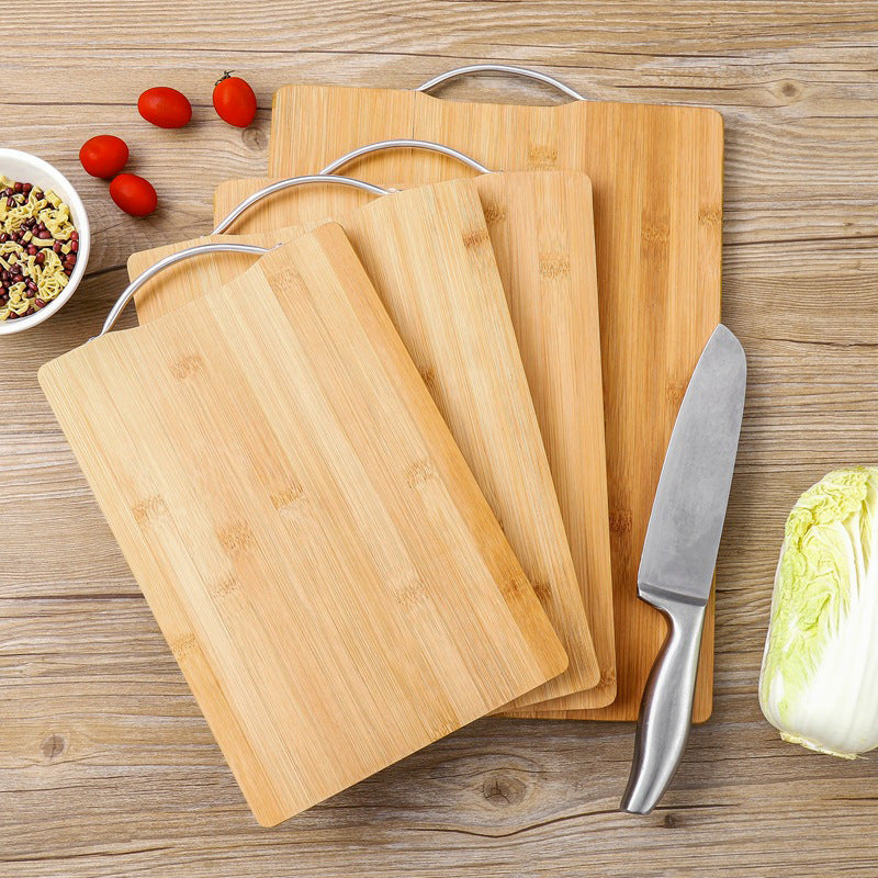 Bamboo Portable Chopping and Serving Board with Stainless Steel Handle Bowlift