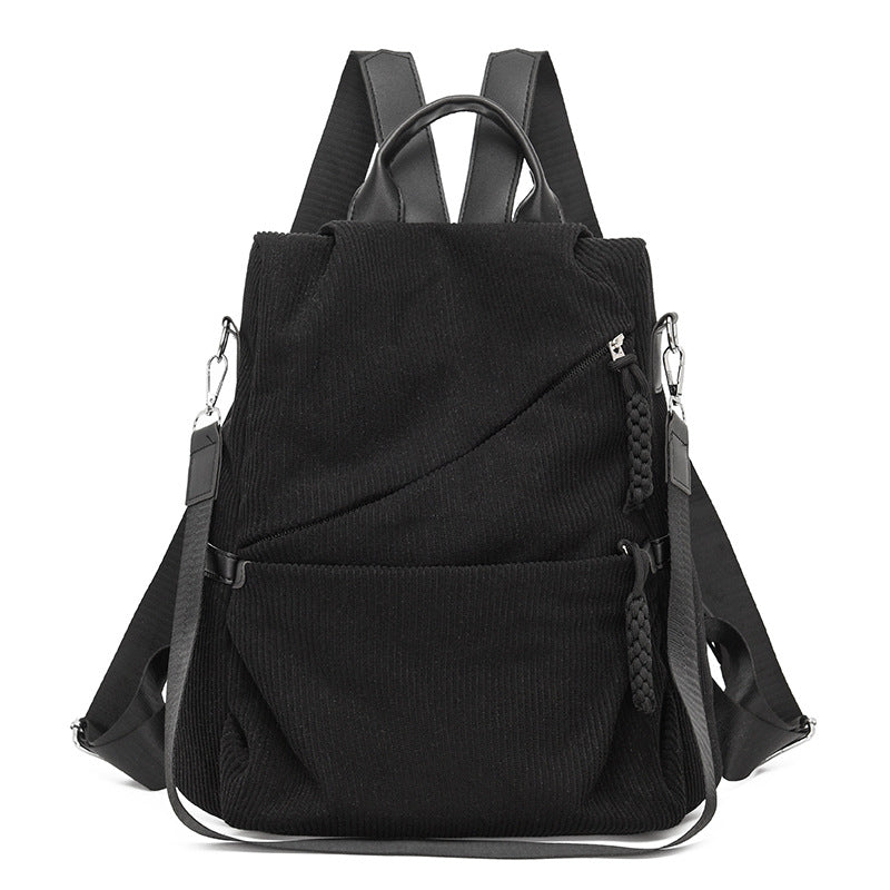 Backpack Made of High-Quality Cord with Spacious Inner Pockets Bowlift