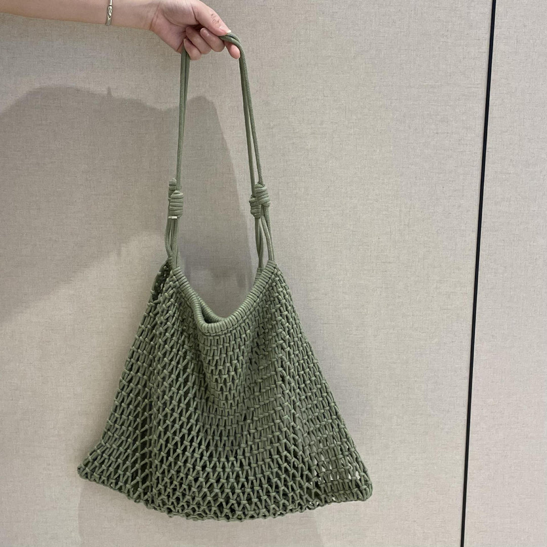 Hand-knotted shopping net bag Bowlift