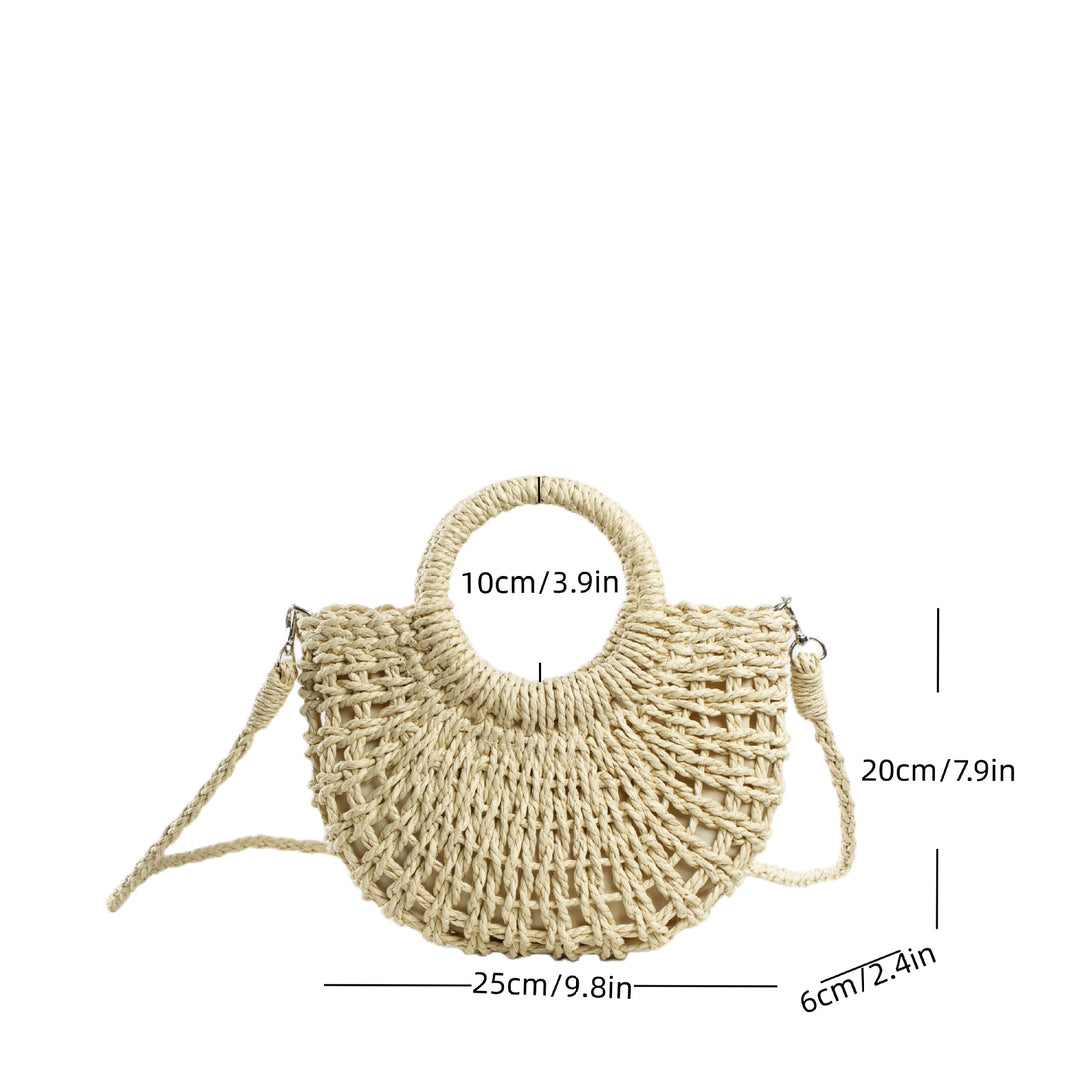 Beef Bast Handbag with Structured Design Bowlift