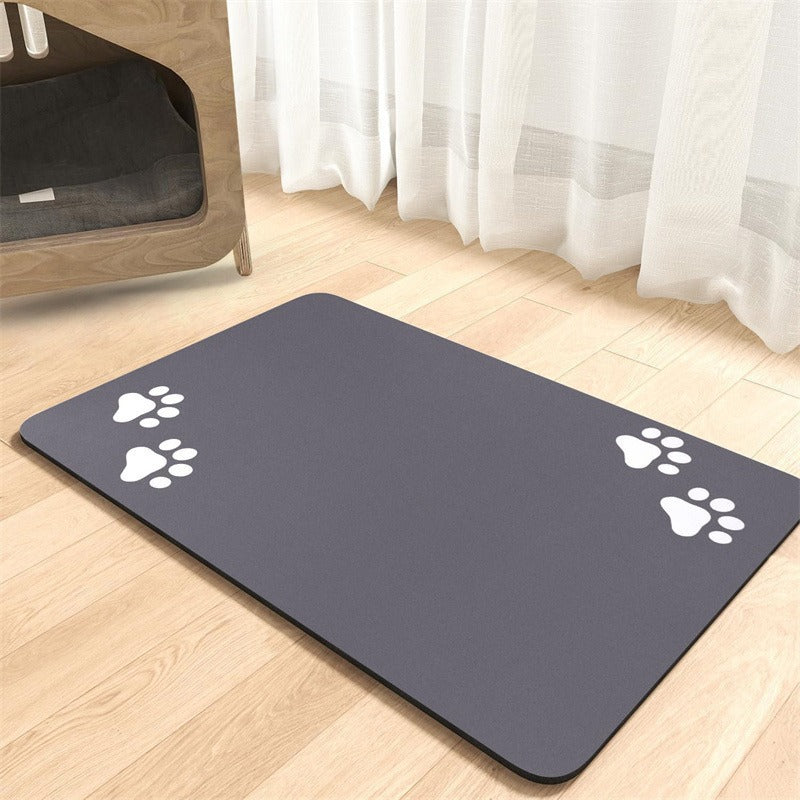 Extra large waterproof silicone pet feeding mat with non-slip backing Bowlift