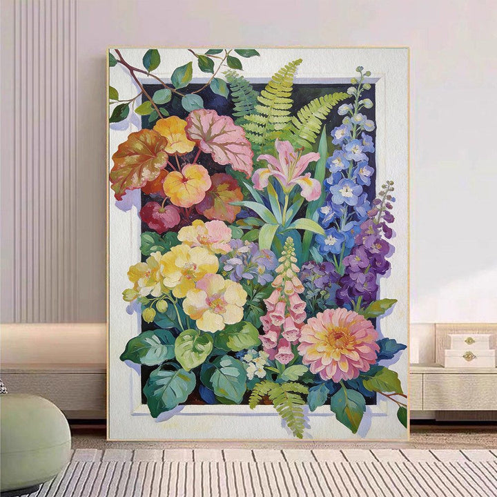 Floral Botanical Canvas Art Print Bowlift